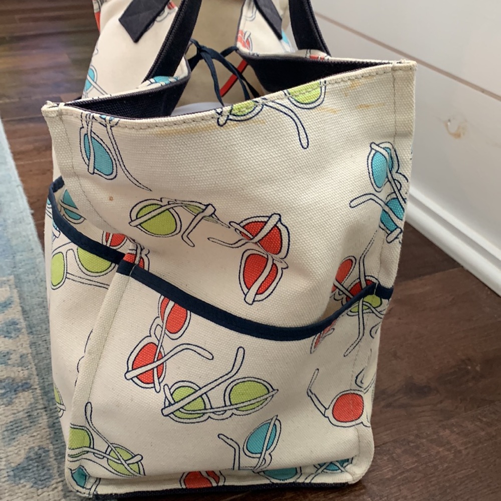 Kate Spade canvas Sunglasses tote bag - Picture 4 of 13